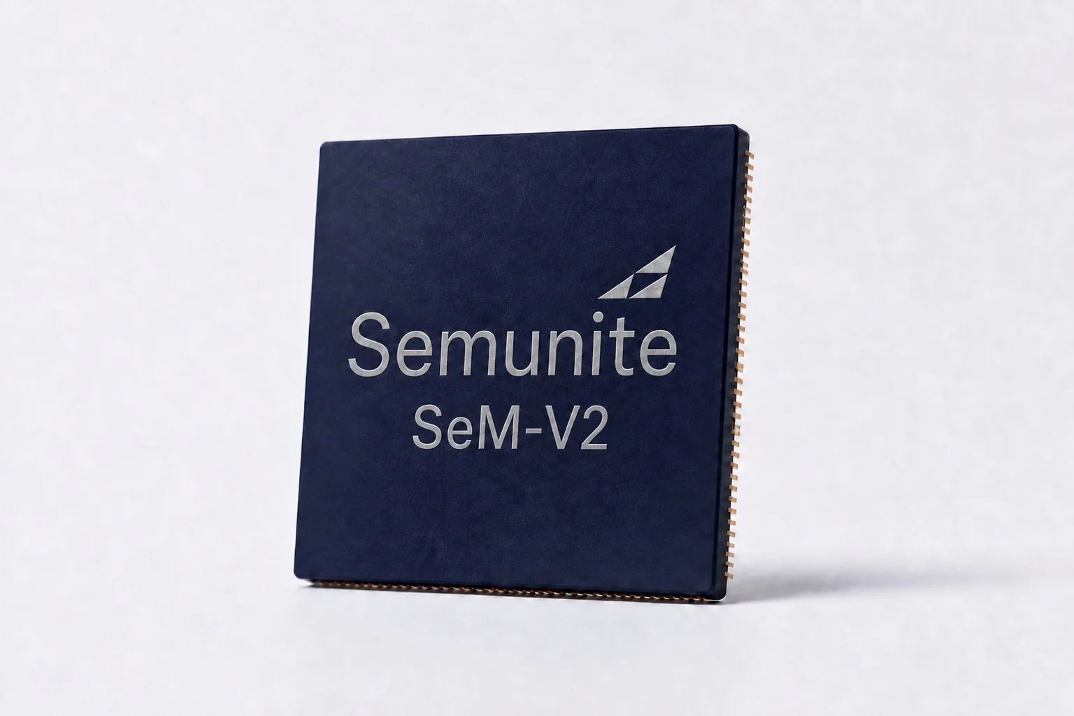 SeM-V2 model name engraved on a Semunite chip package